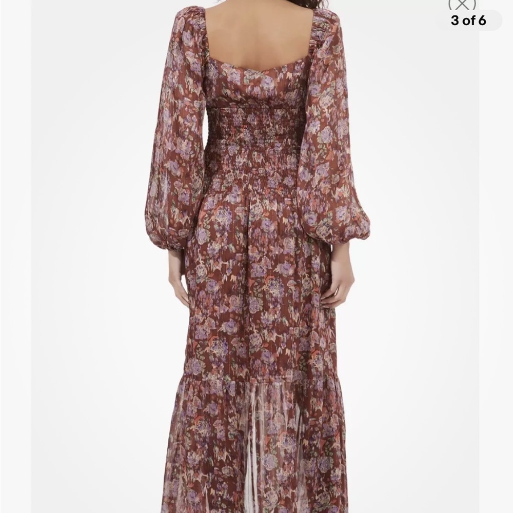 ASTR the Label Arlette Floral Long Sleeve Maxi Dress New with Tags Size Large - Picture 3 of 16